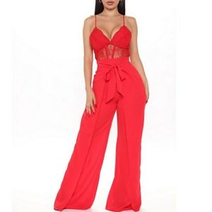 One piece royal blue pants jumper